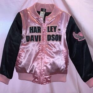 Harley-Davidson Pink and Black Kids Jacket